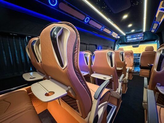 Mercedes 16-Seater interior cabin